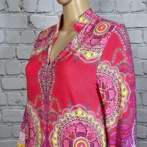 Joseph Ribkoff Vintage Psychadelic Tunic, Women's 8